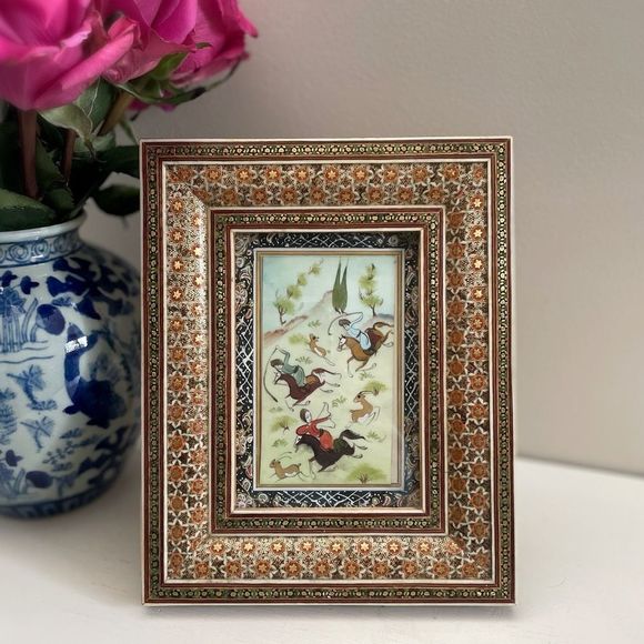 Vintage Other - HOST PICK | Vintage | Persian Khatami Inlay Framed Art